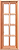 Janela Capela Quadriculada Reta em Madeira Cedro Arana C/ Ferragem Batente de 09 Cm - Casmavi - Imagem 3